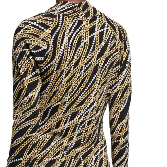 Michael Kors Link Cowl-Neck Long-Sleeve - Picture 2 of 2